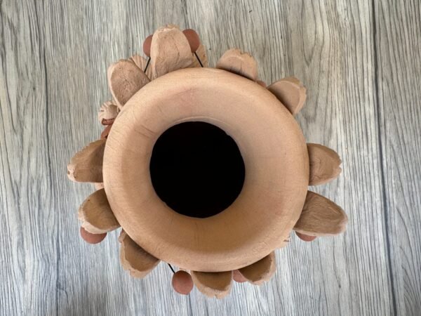 Filigrana Clay Vase Artistic From Oaxaca México By Artisans Handmade Crafts, Home Decor Folk Art, Dry Flower Pastillaje Technique Collectors - Image 5