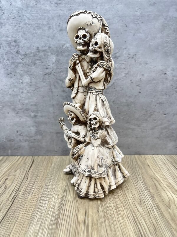 Family Catrinas, Dia De Los Muertos - Day Of The Dead, Human Skeleton, Mexican Catrina, Skull Sculpture,  Catrina  Figurine, Ofrenda Decor - Image 3