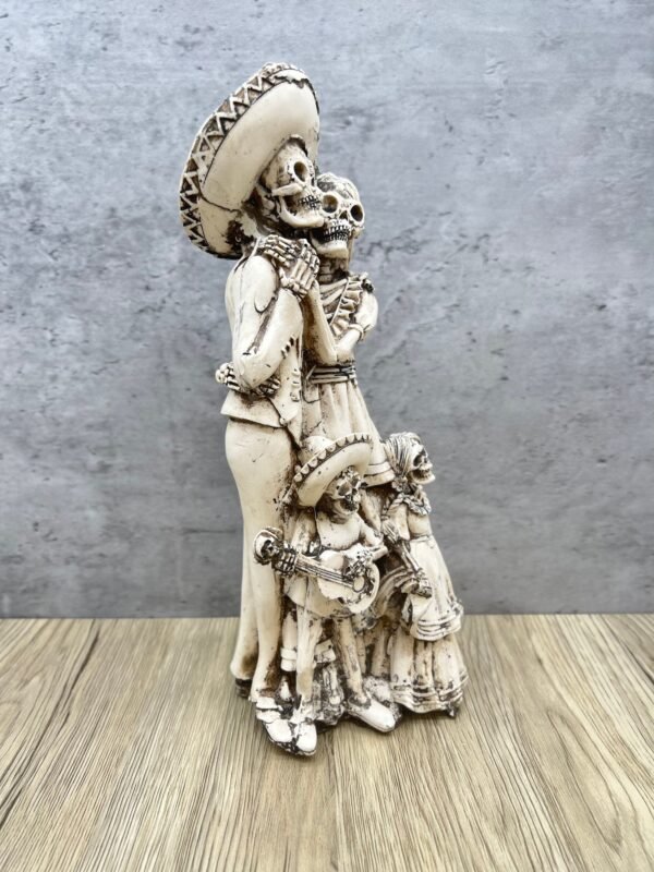 Family Catrinas, Dia De Los Muertos - Day Of The Dead, Human Skeleton, Mexican Catrina, Skull Sculpture,  Catrina  Figurine, Ofrenda Decor - Image 4
