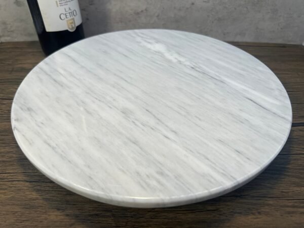 Marble dinning table, Lazy susan, Marble tray, Lazy susan turntable, Wine serving tray, Round marble tray, Stone lazy susan - Image 6