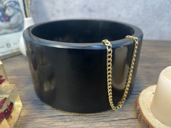 Jewelry organizer box, Perfume tray, Marble tray, Vanity tray bathroom, Marble jewellery box,  Stone tray in black color - Image 4