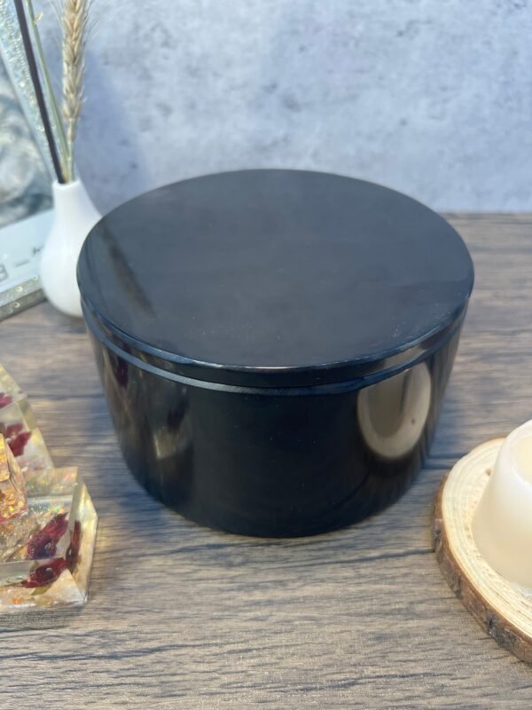 Jewelry organizer box, Perfume tray, Marble tray, Vanity tray bathroom, Marble jewellery box,  Stone tray in black color - Image 6