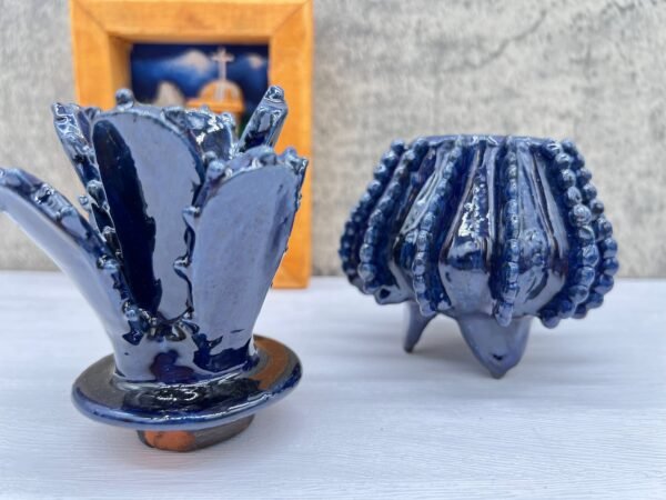 Mexican pottery, Pineapple decor, Mexican decoration, Pineapple sculpture, Glazed clay pineapple, Pottery from Michoacan - Image 5