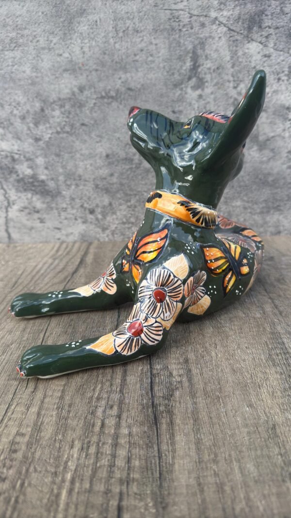 Talavera Xoloitzcuintle, Ceramic dog, Talavera Pottery, Authentic Puebla Mexico Pottery, Xolo Statue, Dog Sculpture Xoloitzcuintle - Image 4