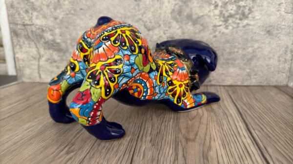 Talavera English Bullgod, Ceramic dog, Talavera pottery, Mexican pottery, English Bullgod statue, Dog sculpture - Image 4