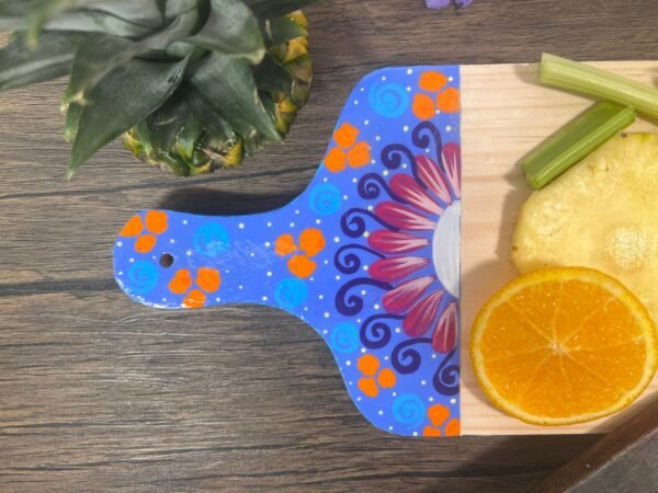 Alebrije Painted cutting board, Rustic cutting board, Small cutting board, Wood chopping board, Chesse serving board - Image 3