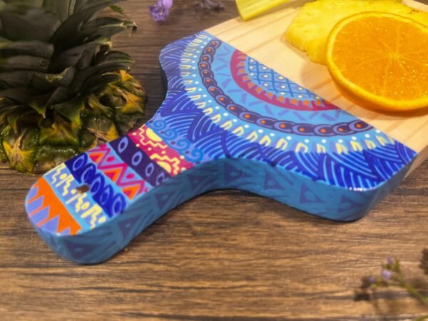Alebrije Painted cutting board, Rustic cutting board, Small cutting board, Wood chopping board, Chesse serving board - Image 5