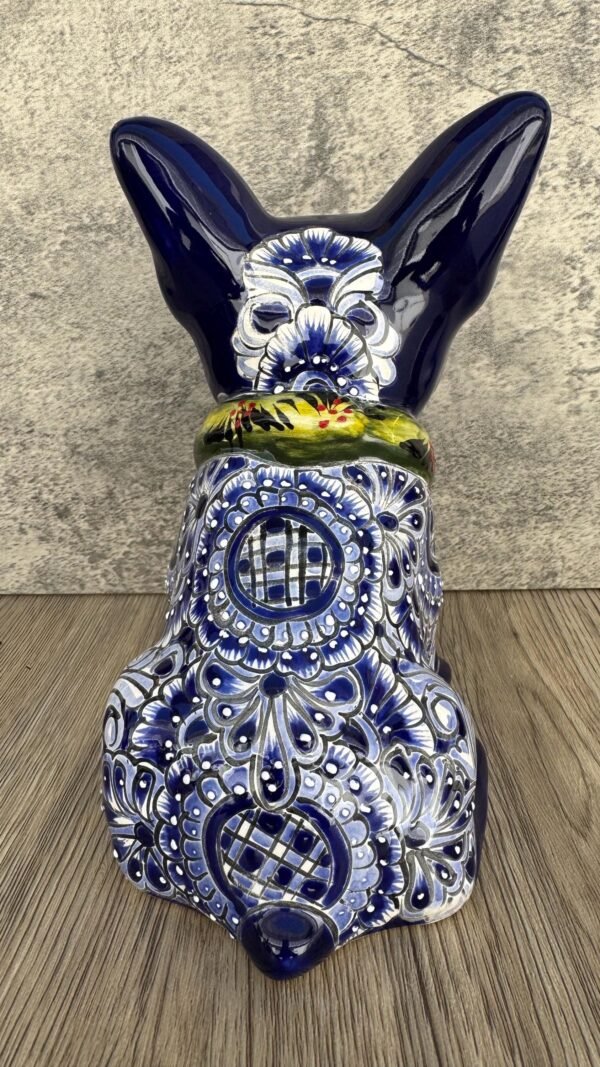 Talavera French Bulldog, Ceramic dog, Talavera pottery, Mexican pottery, French Bulldog statue, Dog sculpture - Image 4