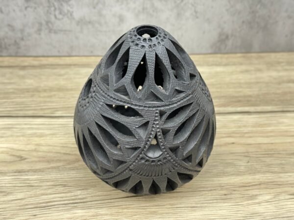 Egg Luminary Of Brown Clay From Oaxaca Mexico, Handmade And Elegant Lamp For Interior Home Design Decor Centerpiece Barro - Image 3