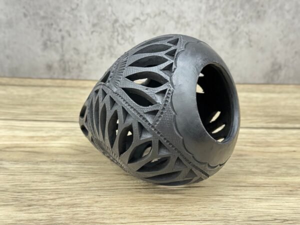 Egg Luminary Of Brown Clay From Oaxaca Mexico, Handmade And Elegant Lamp For Interior Home Design Decor Centerpiece Barro - Image 4