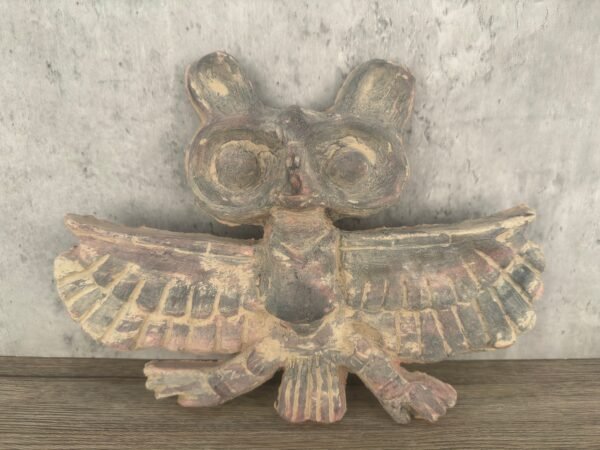 Owl Wall Decor Vintage Handcraft Mexican Culture Home Decor Prehispanic Vintage Rustic Clay Material Antique Ancrestral Figurines - Image 3