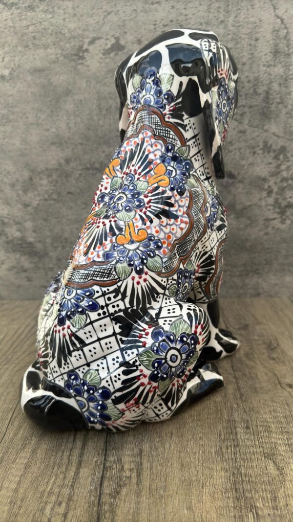 Talavera Dalmatian Dog, Ceramic dog, Talavera pottery, Mexican pottery, Cocker Spaniel statue, Dog sculpture - Image 4