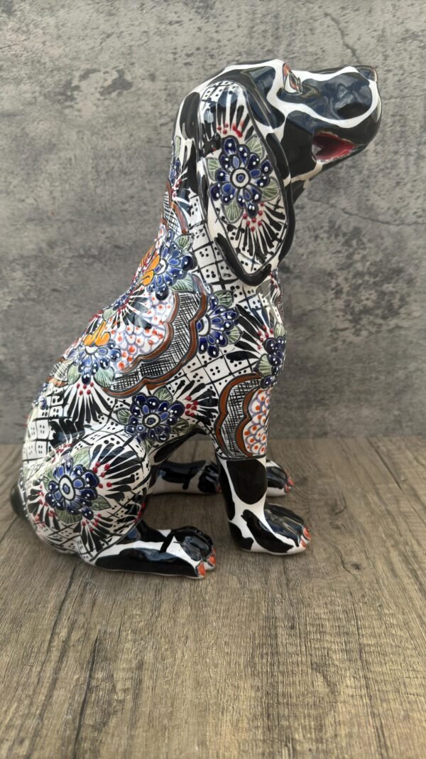 Talavera Dalmatian Dog, Ceramic dog, Talavera pottery, Mexican pottery, Cocker Spaniel statue, Dog sculpture - Image 5