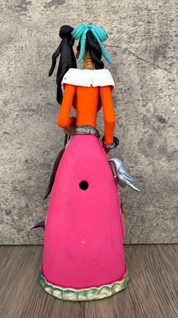 10.5” Catrina, Frida Kahlo Doll, Day of the dead, Human skeleton, Mexican decorations, Sugar skull - Image 4