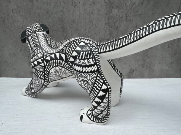 Jaguar Statue Mexican Folk Art Alebrije Sculpture, Wooden Panther Decoration Figurine, Made Of Wood Carved By Hand ASK FOR CUSTOMIZE - Image 5