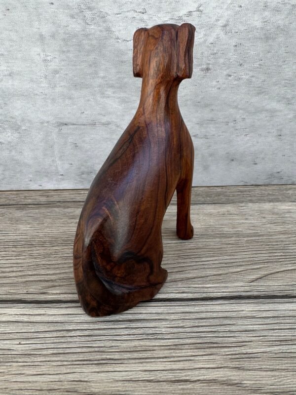 Ironwood Labrador Dog  Handcarfted Sculpture In 1 Piece  From Desert Sonora Mexico Palo Fierro Carved Vintage And Rustic  Home Decor - Image 3