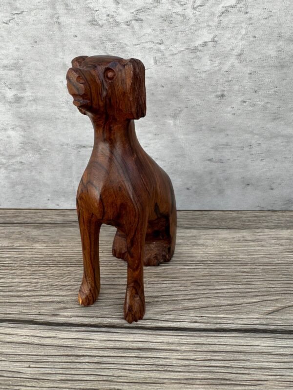 Ironwood Labrador Dog  Handcarfted Sculpture In 1 Piece  From Desert Sonora Mexico Palo Fierro Carved Vintage And Rustic  Home Decor - Image 4