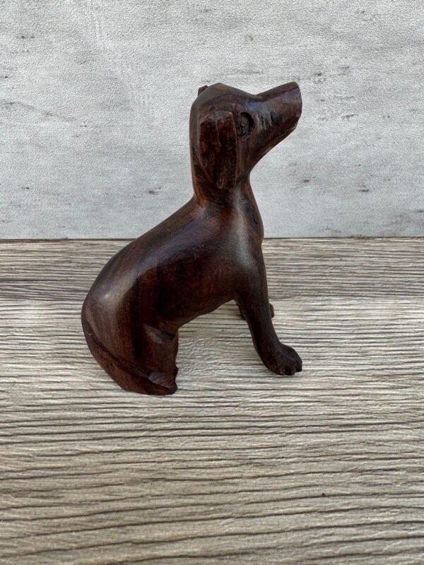 Ironwood Labrador Dog  Handcarfted Sculpture In 1 Piece  From Desert Sonora Mexico Palo Fierro Carved Vintage And Rustic  Home Decor - Image 3