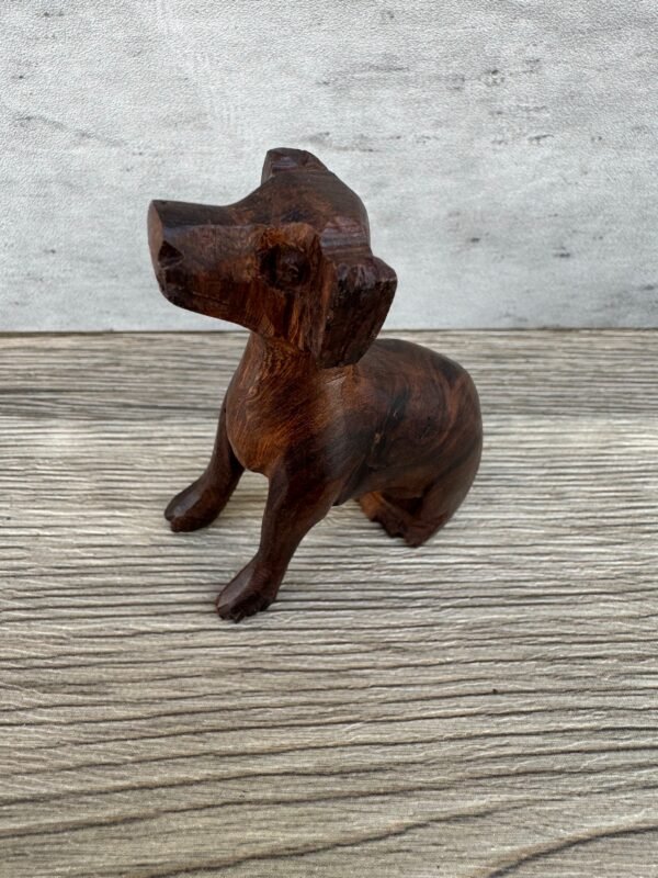 Ironwood Labrador Dog  Handcarfted Sculpture In 1 Piece  From Desert Sonora Mexico Palo Fierro Carved Vintage And Rustic  Home Decor - Image 4