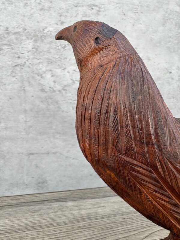 Ironwood Rooster Handcarfted Sculpture In 1 Piece From Desert Sonora Mexico Palo Fierro Carved Vintage  Rustic  Home Decor - Image 4