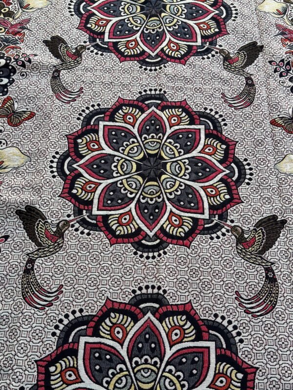 Bed Cover Throw Quilt Hummingbird Mandala Mexican Style Handmade. Soft, Colorful And Warm Blanket For Winter - Image 4