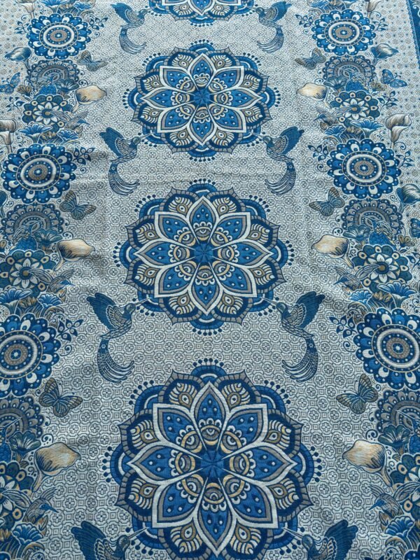 Bed Cover Throw Quilt Hummingbird Mandala Mexican Style Handmade. Soft, Colorful And Warm Blanket For Winter - Image 4