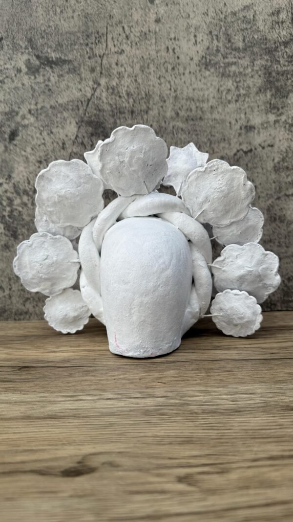 Sugar skull, Catrina, Day of the Dead Ornaments, Skull As Mexican Decoration, Human Skull Sculpture, Wall  Home Decor Handcrafted - Image 5