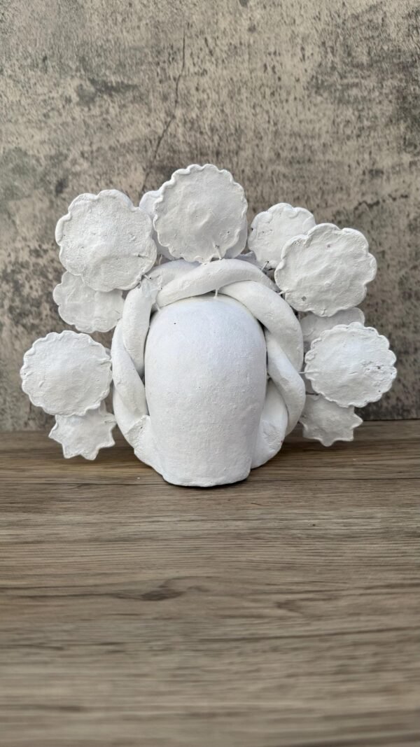 Sugar skull, Catrina, Day of the Dead Ornaments, Skull As Mexican Decoration, Human Skull Sculpture, Wall  Home Decor Handcrafted - Image 5