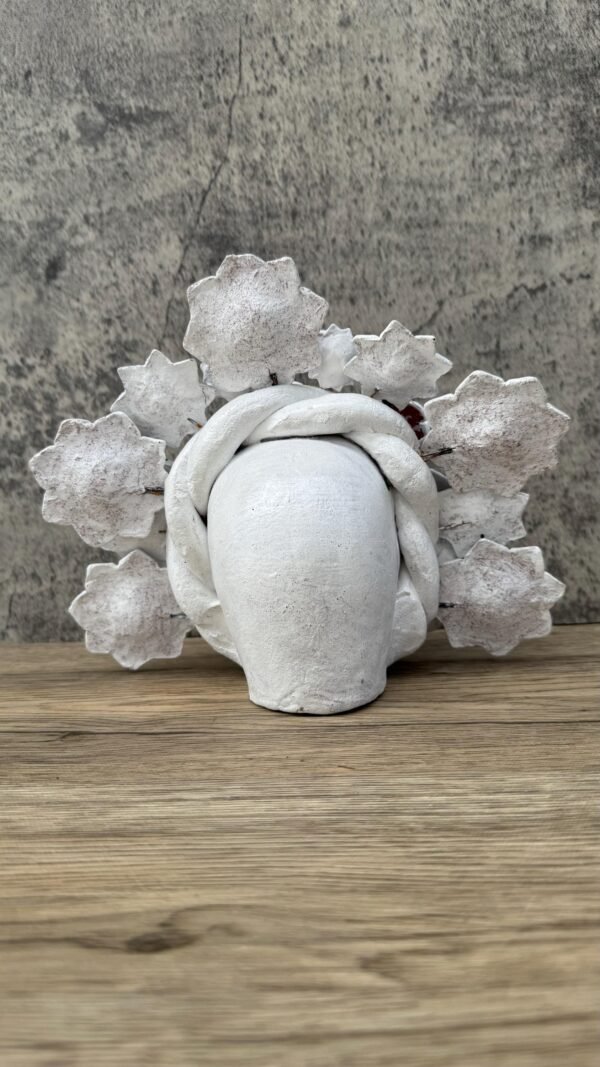 Sugar skull, Catrina, Day of the Dead Ornaments, Skull As Mexican Decoration, Human Skull Sculpture, Wall  Home Decor Handcrafted - Image 5