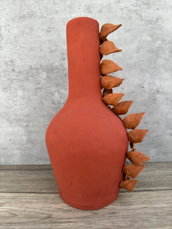 Mini Chimney Handcrafted Oaxacan  With Pastillaje Or Filigrana - Natural Clay Mexican Artistry, Decorative Home Accent, Unique Artisanal - Image 5