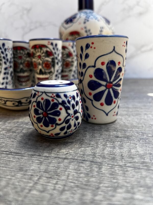 Tequila, Shot glass set, Tequila Guadalajara Or Mezcal Talavera Puebla  High Quality Pottery, Fathers day gift, Handcrafted in Mexico, 9 pzs - Image 5