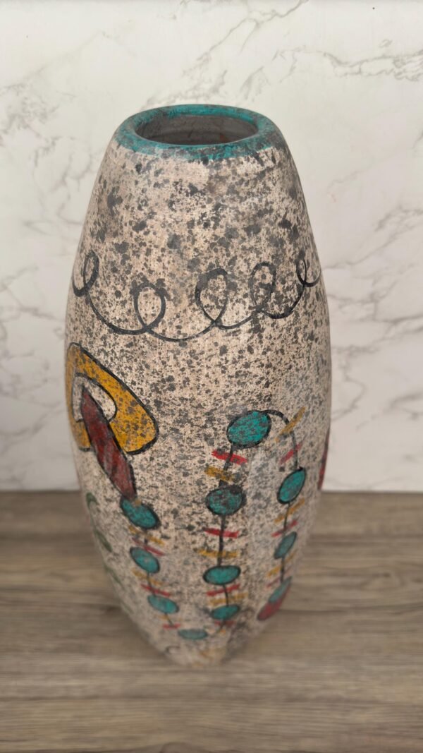 Pre-Hispanic Clay Vase, Handmade Terracotta Flower Pot, Pottery from Metepec Estado de Mexico Rustic Tribal Decor, Aztec Style Home Accent - Image 3