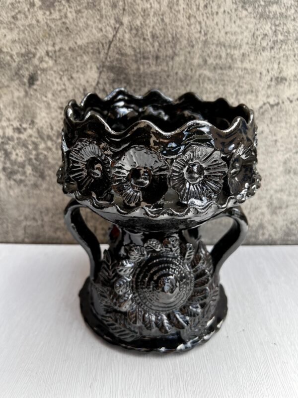 Copal Incense Burner Glazed Michoacán México Handcrarted By Artisans, Copalera Pottery Palo Santo Dry Herbs, Copalero Handmade Home Decor - Image 3