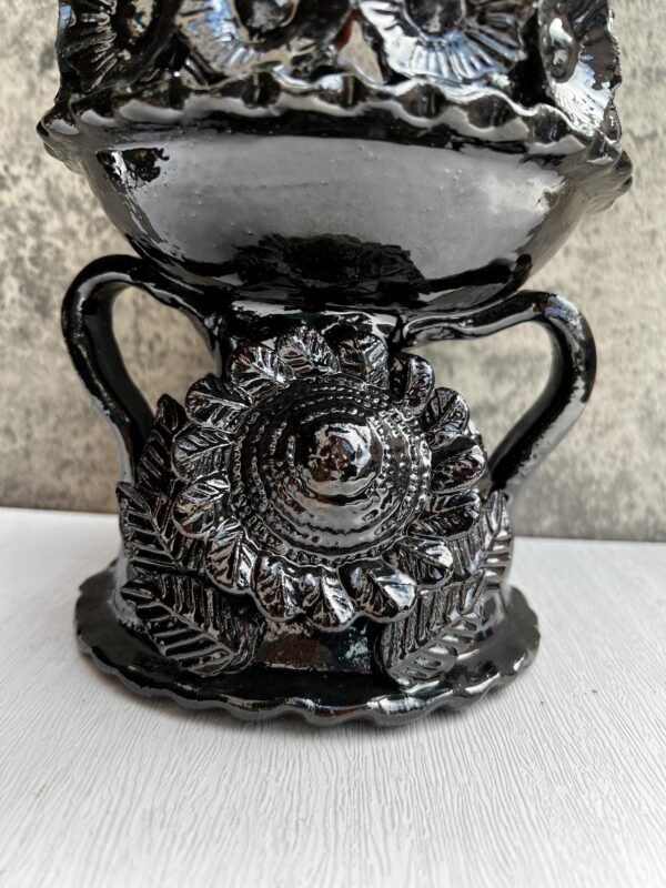 Copal Incense Burner Glazed Michoacán México Handcrarted By Artisans, Copalera Pottery Palo Santo Dry Herbs, Copalero Handmade Home Decor - Image 4