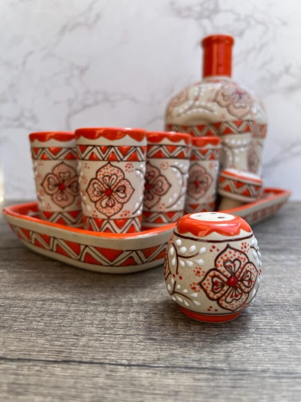 Tequila, Shot glass set, Tequila Guadalajara Or Mezcal Talavera Puebla  High Quality Pottery, Fathers day gift, Handcrafted in Mexico, 9 pzs - Image 5