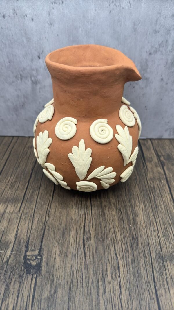 Embroidered Clay Vase From Oaxaca México Home Decor Handcrafted Jarron Barro Bordado Oaxaca Handmade Unique Designs From Artisans - Image 3