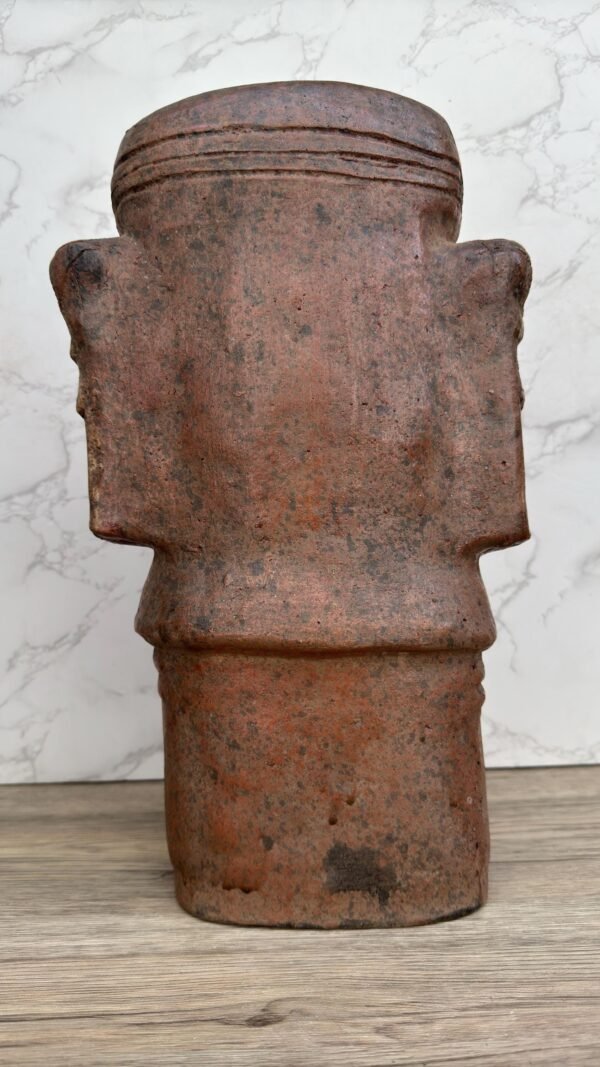 Coatlicue Sculpture, Aztec Goddess Statue, Handmade Clay Figure, Pre-Columbian Art, Mother Earth Deity, Mesoamerican Terracotta Skull - Image 5