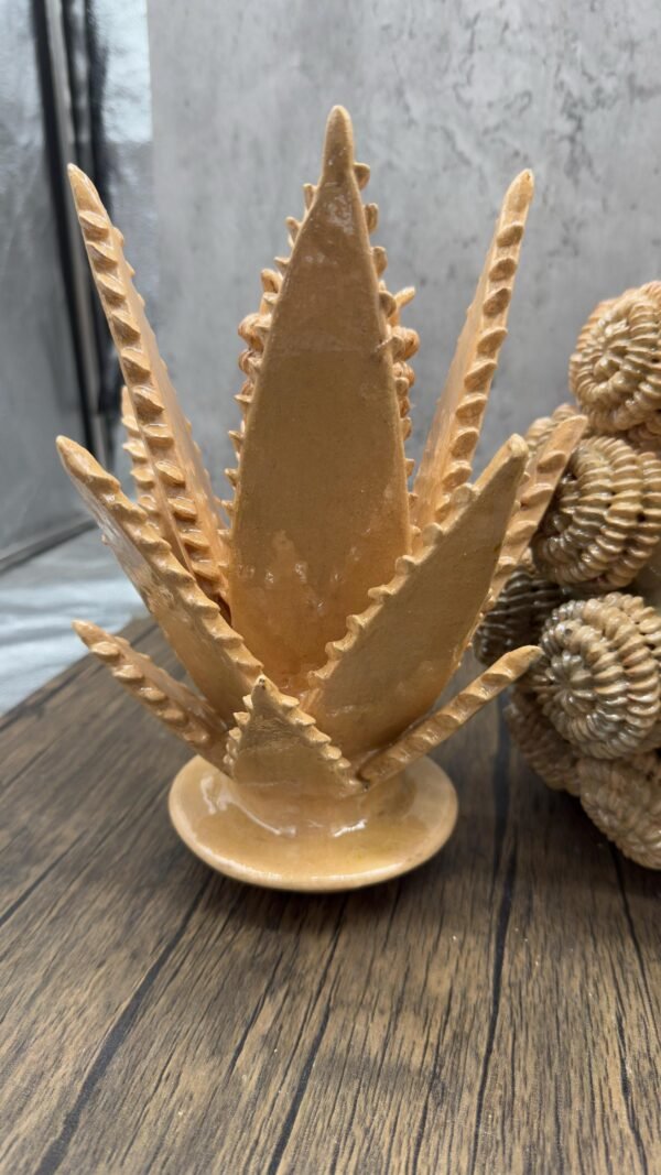 Mexican pottery, Pineapple decor, Mexican decoration, Pineapple sculpture, Glazed clay pineapple, Pottery from Michoacan - Image 4