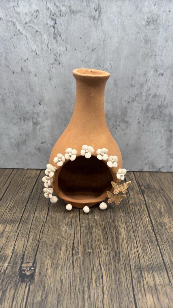 Mini Chimney Incense Dry Herbs Burner Made Of Clay  Guerrero, Culture Of Mexico Candle Holder For Indoor Home Decor, Ceremonial - Image 4