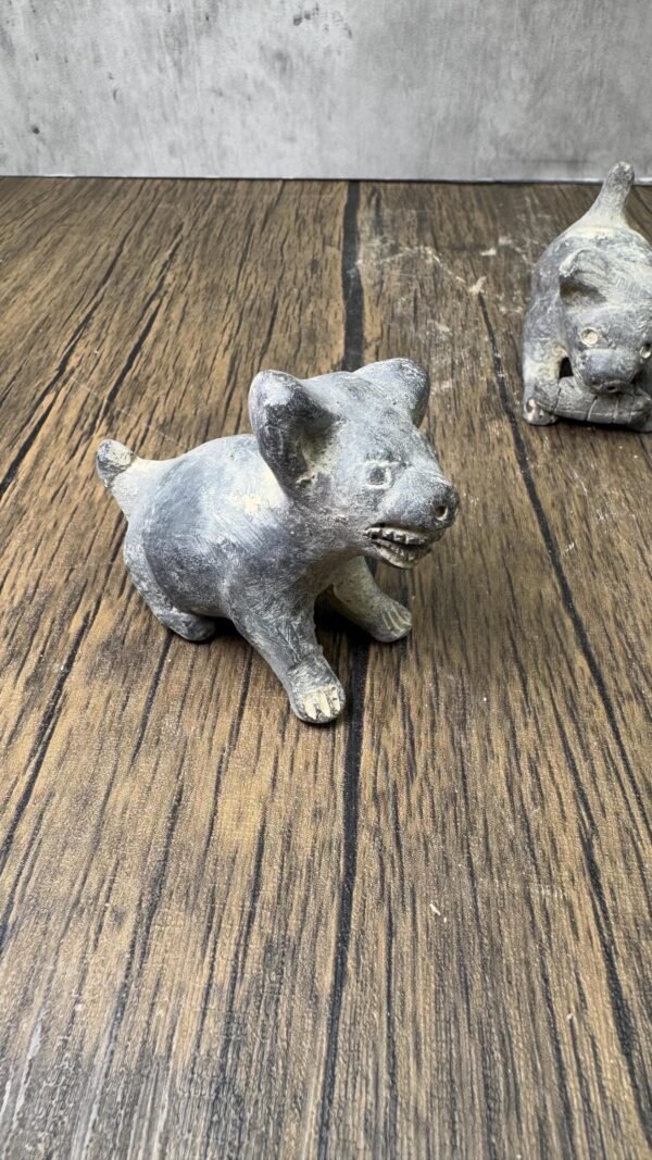 Xoloizcuintle Xolo Ancient Mexico History , Prehispanic Mythology Vintage Rustic Clay Mateial Folk Art Home Decor (3) pieces - Image 4