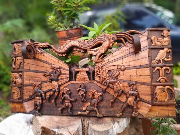 Prehispanic Mayan wall decor, Mexican painting, Quetzalcoatl, Prehispanic, Wood carving, Handcrafted ASK FOR CUSTOMIZE