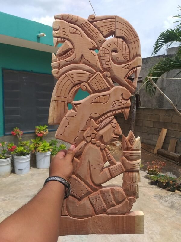 Aztec Art, Mayan art, Mexican painting, Prehispanic, Wood carving, Handcrafted ASK FOR CUSTOMIZE - Image 2
