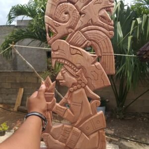 Aztec Art, Mayan art, Mexican painting, Prehispanic, Wood carving, Handcrafted ASK FOR CUSTOMIZE