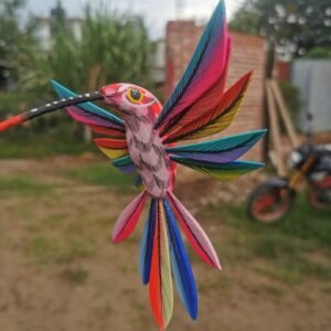 Hummingbird Statue Mexican Folk Art Alebrije Sculpture, Wooden  Decoration Figure, Made Of Wood And Carved By Hand ASK FOR CUSTOMIZE