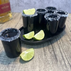 Luxury tequila shot glass, Onyx stone Mexican shot glasses, Unique shot glasses, Stone tequila set, 7 pieces