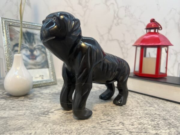 Monkey sculpture, Stone monkey, Marble  Animal, Natural Genuine Rock  And Hand Carved. Home Decor - Image 2