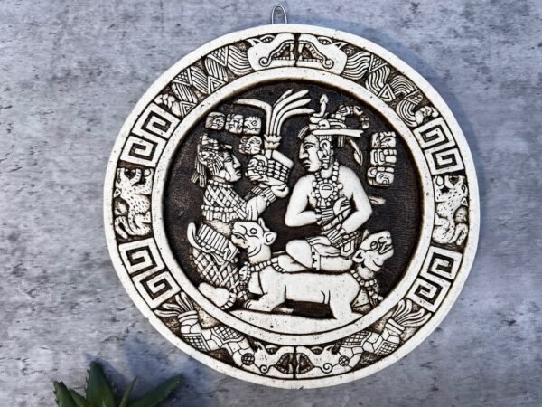 Mexican decoration, Mexican folk art, Prehispanic, Mayan wall decor, Mayan art, Mexican painting, Quetzalcoatl - Image 2
