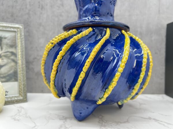 Mexican pottery, Pineapple decor, Mexican decoration, Pineapple sculpture, Glazed clay pineapple, Pottery from Michoacan - Image 2