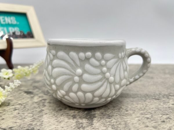 Cappuccino Cup, Mexican Coffee Mug, Puebla Talavera Pottery, Ceramic Thermos, Handmade Lead-Free, Custom Available - Image 2