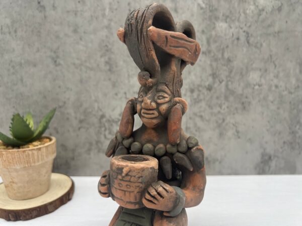 Guardian Of The Seed Handcraft Mexican Culture Home Decor Prehispanic Vintage Rustic Clay Material Antique Ancrestral Figurines - Image 2